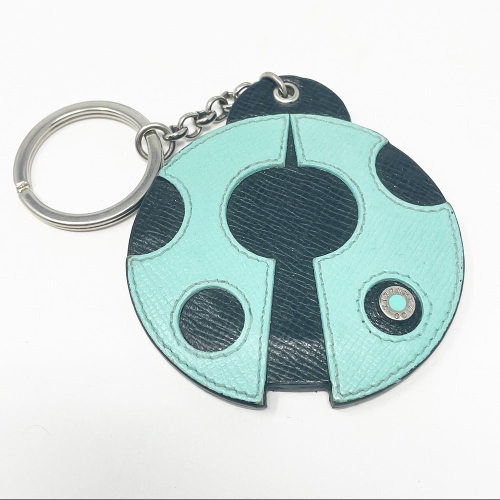 Tiffany Leather Ladybug Keychain